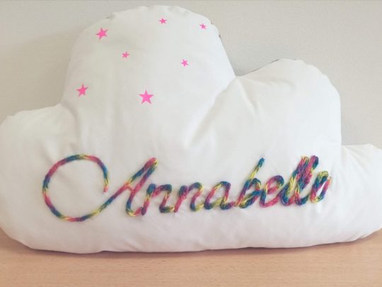 Coussin personnalisée nuage