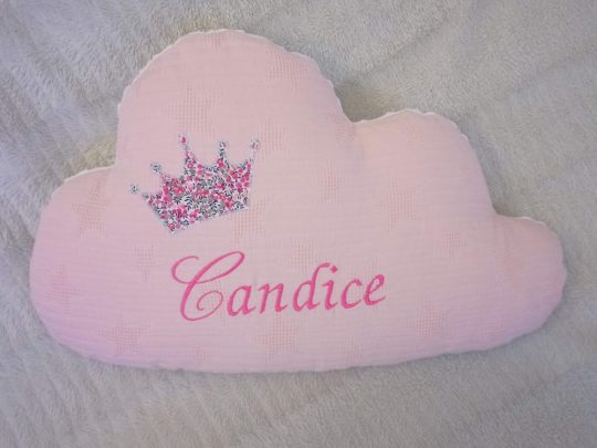 coussin nuage personnalisé