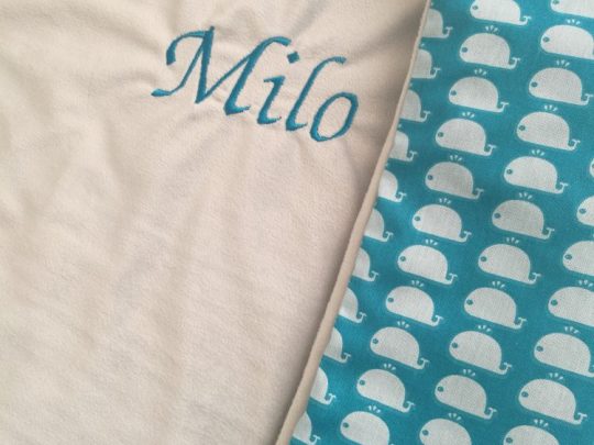 couverture bébé personnalisée