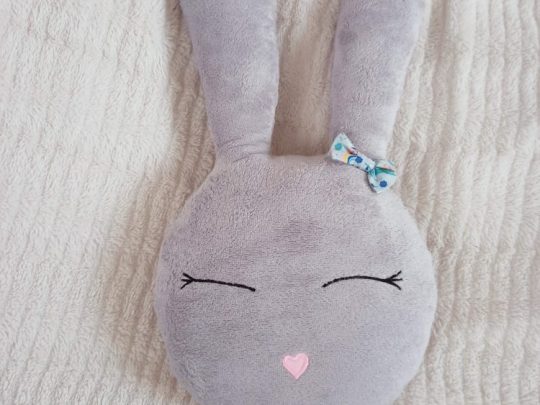 coussin lapin personnalisé